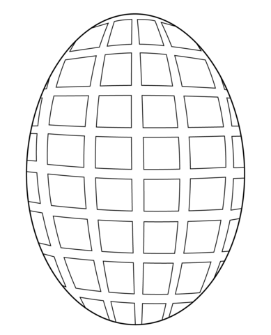 Egg Mosaic Coloring Page